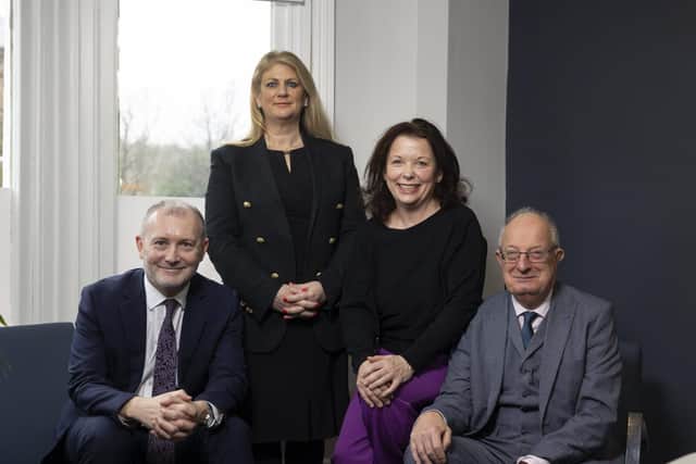 [L-R] Sean Aldridge with directors Mary Lowe and Lisa Lodge, and senior solicitor Chris Mathews