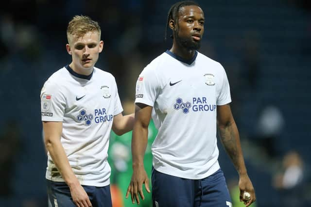 Preston North End's Ali McCann and Joshua Onomah