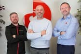 Bespoke Head of Digital Phil Turner (centre) with Andrew Davies and Mark Davies of Fine Controls