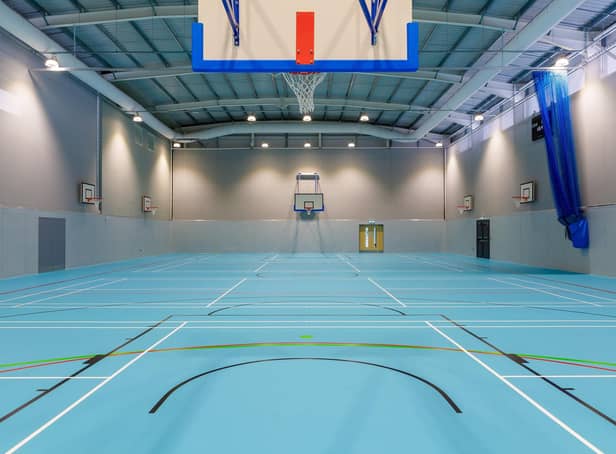 The new sports hall at St John's Marlborough
