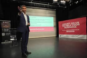 Stephen Gregson delivers the Quarterly Economic Survey results. Photo: NWLCC