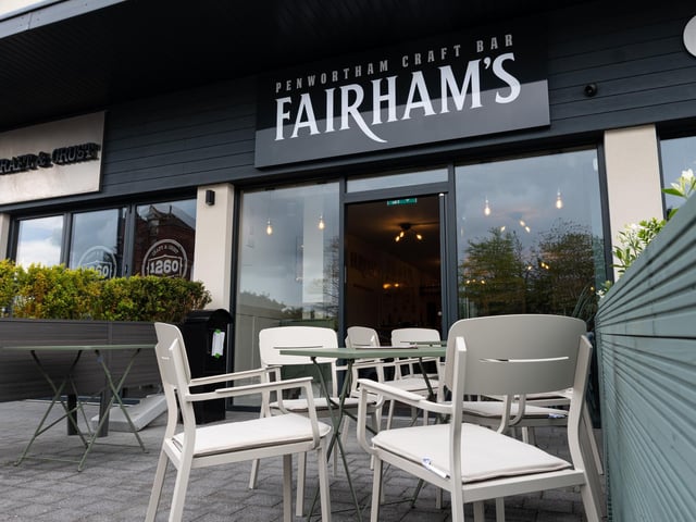 Some of the outdoor seating