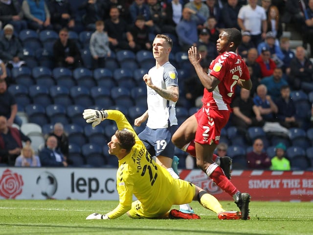 It will be argued whether he scored twice or three times, however want can't be disputed was a strong performance up front in which he never gave the Boro defence a moment's peace. His footwork was excellent and his chip for PNE's third was superb.