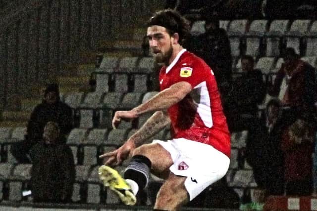 Cole Stockton scored for Morecambe on Friday night Picture: Michael Williamson