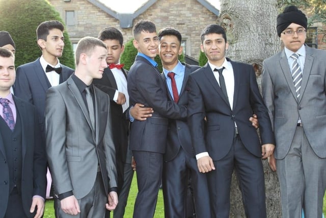 All lads together.... Christ The King Catholic Maths and Computing College prom at Park Hall Hotel