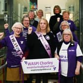 Members of Chorley WASPI group (Women Against State Pension Injustice) meet the Mayor of Chorley Julia Berry and raise their concerns about the changes to state pensions, in addition to celebrating International Women's Day at Chorley Town Hall