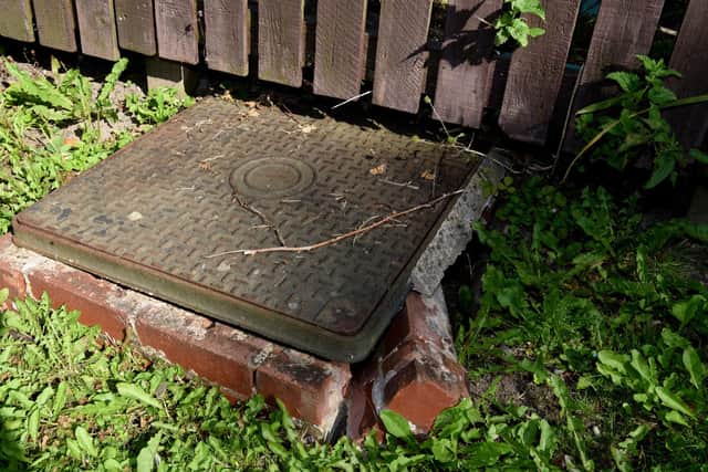 A broken manhole