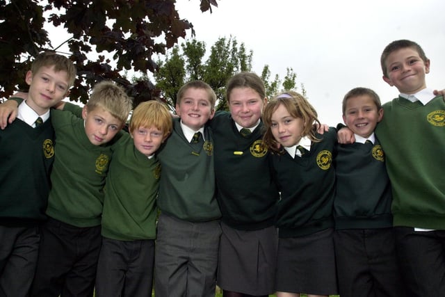 Young maths stars from Garstang St Thomas' School - Joel Gardner, Carl Whiteside, Matthew Green, Kirsty Carlyle, Rhona Egerton, Alastair Jackson, Tom Smith, and Jack Gale -who won a district maths challenge competition for primary schools