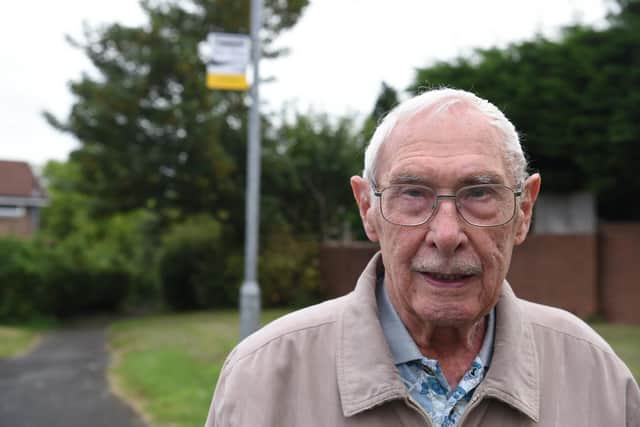 Brian says it's "hard work" for him to walk to the bus stop - and so, like many other pensioners, he needs somewhere to rest when he gets there