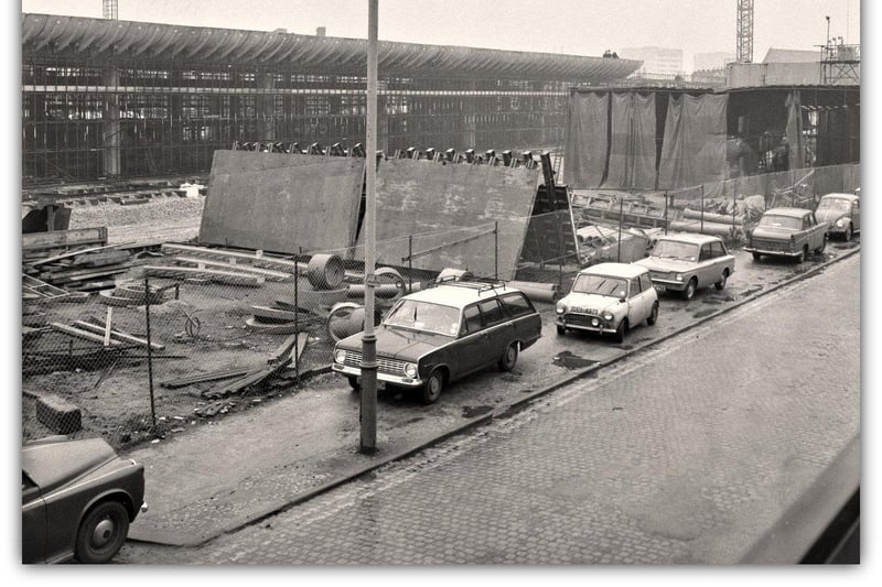 Construction of the new Central Bus Station, Preston c.1969