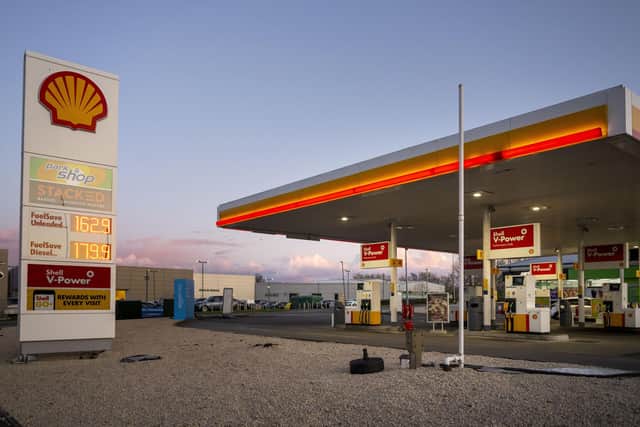 A general view of a Shell petrol station. Energy and fuel bills are rising in the UK due to a combination of factors. (Photo by Matthew Horwood/Getty Images).