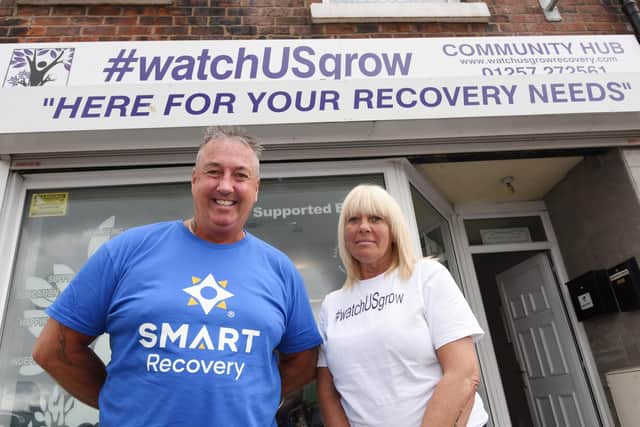 Steve pictured with founder of watchUSgrow, Andrea Horrocks
