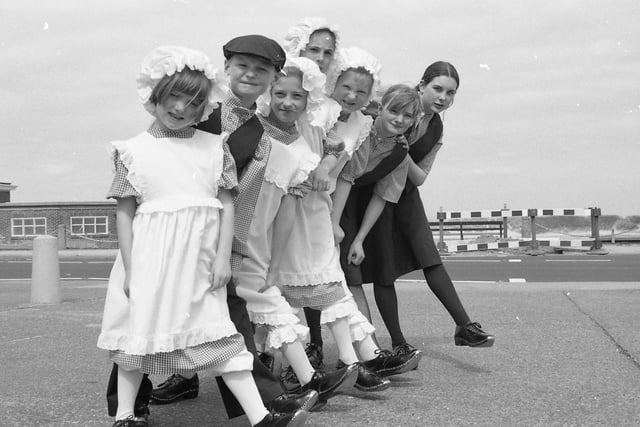 Over 50 buskers from across the North West turned up at Gulliver's on Fleetwood Esplanade to compete for some of the best busking jobs of the summer. The explanation lies in the £7.5m Freeport Shopping Village whose attracitons will include as many buskers as management can lay their hands on. Providing, of course, they pass the audtions... A group of performers try to prove their worth above