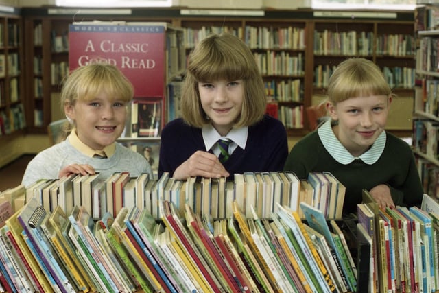 Bookworms got through a staggering 90 books each to win awards for their libraries. The girls devoured the books over 18 months to win gold reading awards. Book cover girls... reading gold award winners (left to right) Elizabeth McKiernan, Caroline McKeirnan and Helen Moore