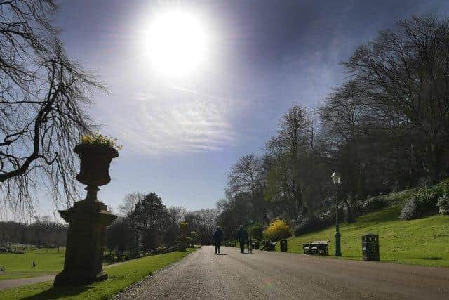 Easter Monday will be bright but slightly cooler, with some cloud and showers possible in Lancashire.