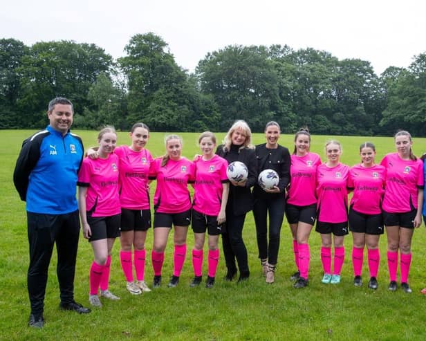Bellway sponsors new kits for Euxton Girls U18s