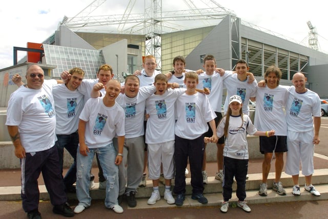 The Preston North End fans who will be playing in the Supporters World Cup Tournament in Leeds