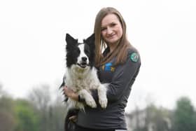 Nicola Wildman with her Crufts award-winning dog, Zest