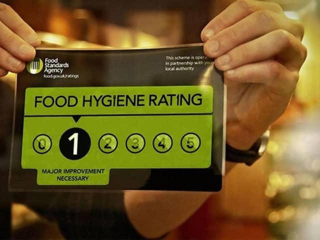 Food hygiene ratings are issued by the Food Standards Agency.