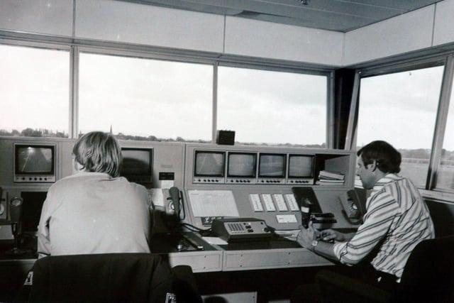 Keeping watch at the Leyland DAF test track as Aston Way, Leyland
