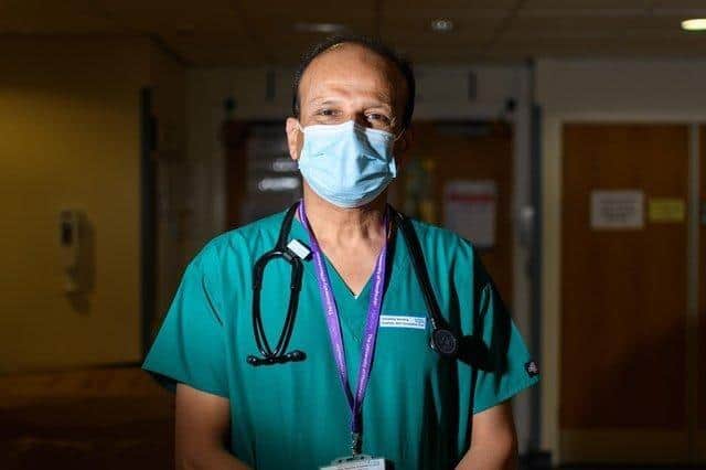 Professor Mohammed Munavvar says he has been continuing to wear a mask to help reduce the risk of spreading Covid to pateints and colleagues
