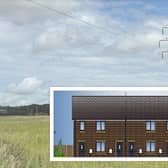 Maisonettes will form a large part of the proposed new estate off Sidgreaves Lane in Cottam (images: Mosaic Town Planning [main] and Breck Homes [inset], via Preston City Council's planning portal)