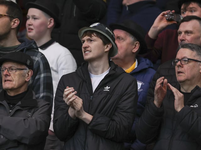 PNE fans at Middlesbrough