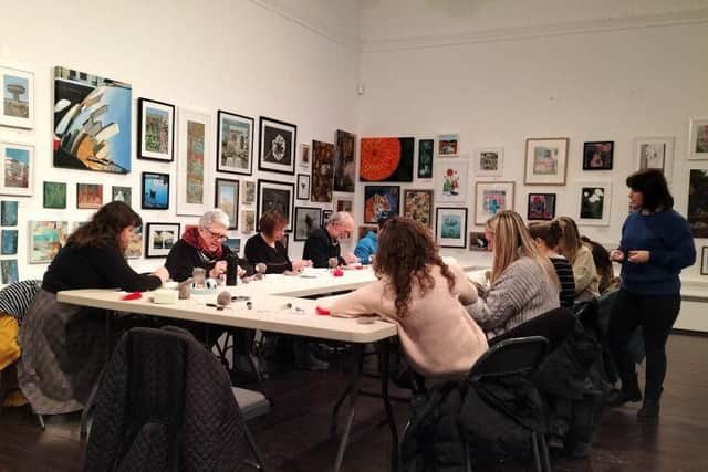 A series of crafting workshops take place during the Annual Art Fair. Photo:  King Street Arts
