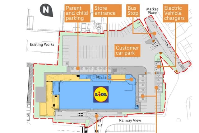The in-store plan for the new Lidl store in Adlington. Pic credit: Lidl/Google