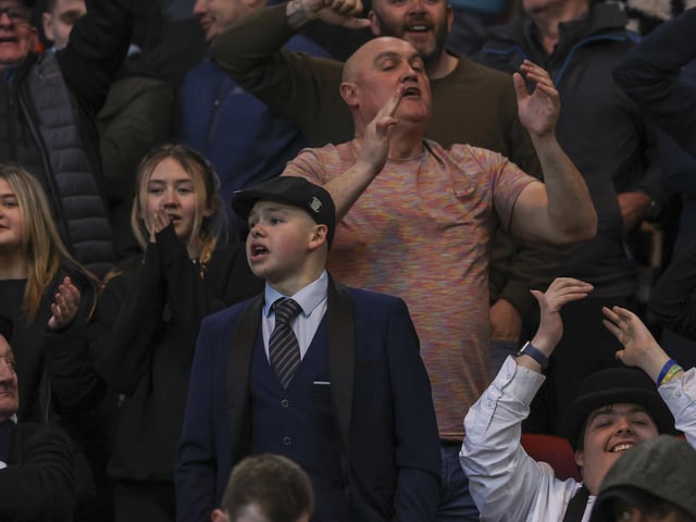 PNE fans at Middlesbrough