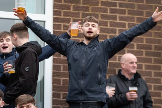 PNE fans before the game against Burnley