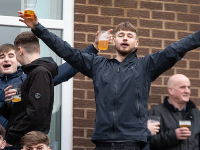 PNE fans before the game against Burnley