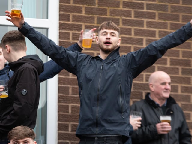 PNE fans before the game against Burnley