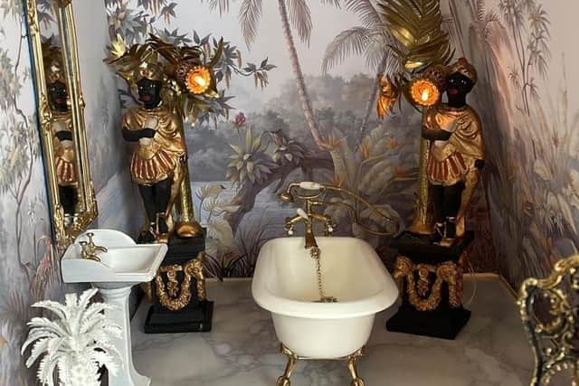The stunning bathroom of Julie's chateau