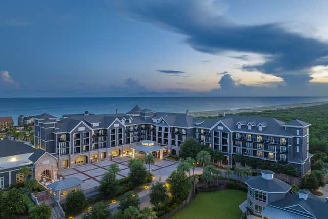 The Henderson resort at dusk