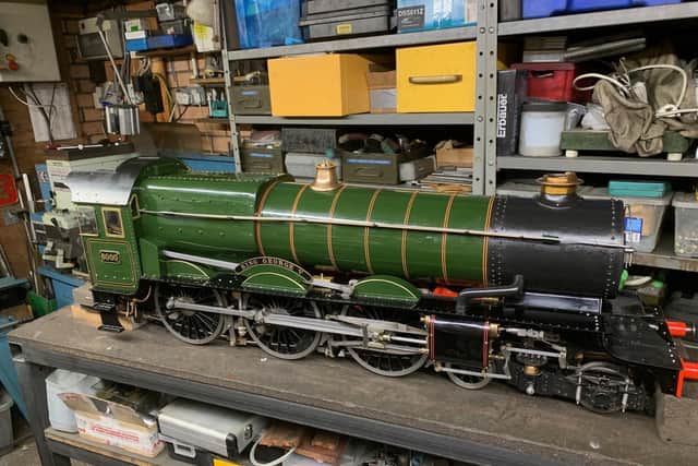 Vic’s replica GWR King Class steam train