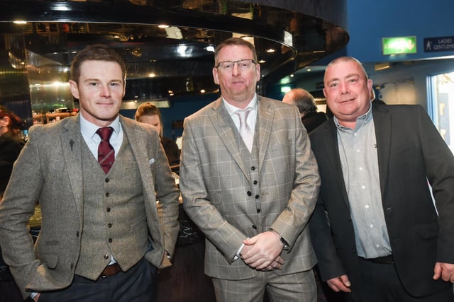 Lancashire Entrepreneurs Lunch at Blackpool Pleasure Beach. Pictured is Tony Cross, Tim Currey and Lee Parkin.