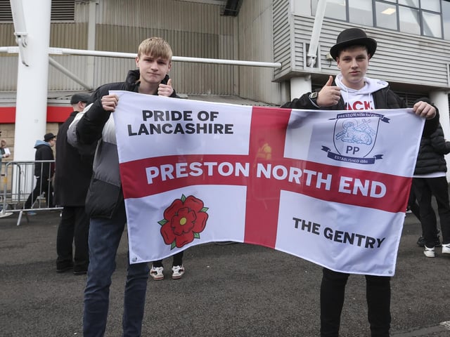 PNE fans at Middlesbrough