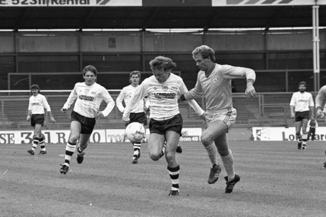 The 1985/86 season was the toughest in history for PNE but at least hooped socks made a return.....
