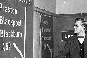 Signs are unveiled for Britain's first stretch of motorway, to be opened by the Prime Minister, Harold Macmillan. Macmillan called the eight-mile Preston bypass in Lancashire the symbol of the opening of a new era of motor travel in the United Kingdom
