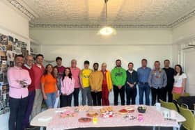 Colourful team at Frank Whittle Partnership enjoyed fun, food and a raffle