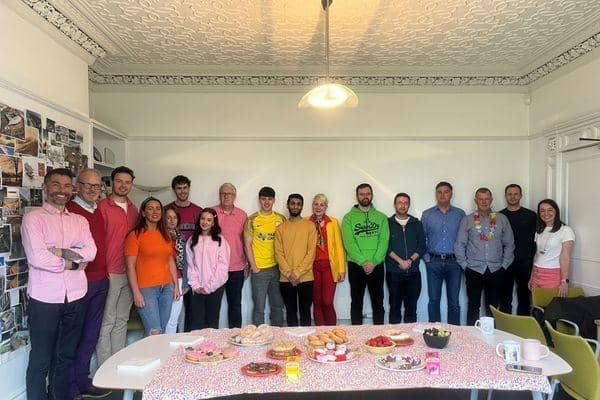 Colourful team at Frank Whittle Partnership enjoyed fun, food and a raffle