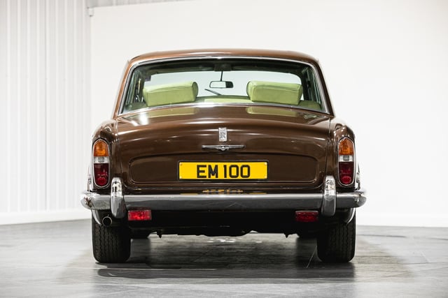 The number plate on the Rolls Royce Silver Shadow was Eric Morecambe's private registration. Picture from Iconic Auctioneers.