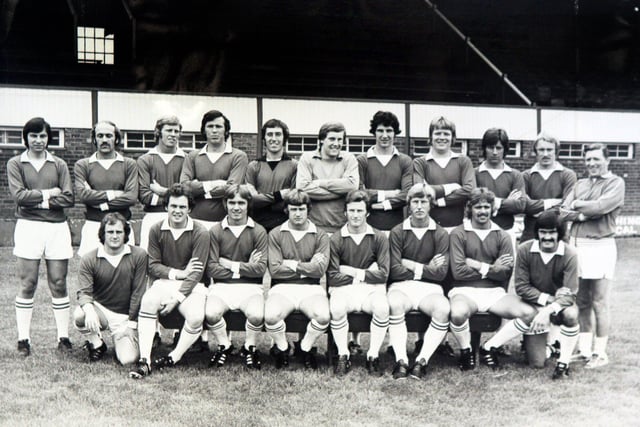 The Chesterfield FC team on 16th July 1976.