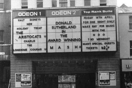 The Odeon Cinema. The picture is believed to have been taken in 1973