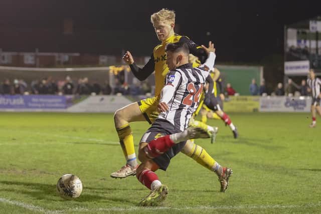 Chorley on the attack against Chester at Victory Park (photo courtesy of David Airey/dia_images)