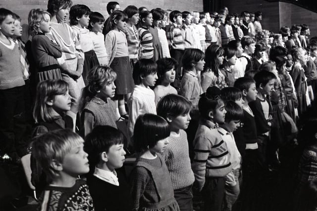 Thirty primary schools and around 1,500 children, aged between six and 12 years, have joined together in the Grand Hall at Preston's Guild Hall for the annual schools music festival, now in its 40th year