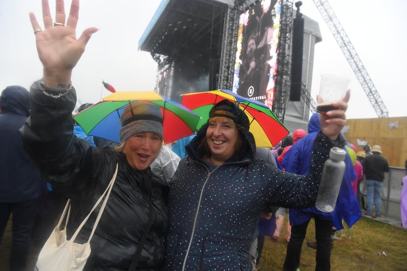 Friday night at Lytham Festival: crowds were in good spirits in spire of the rain