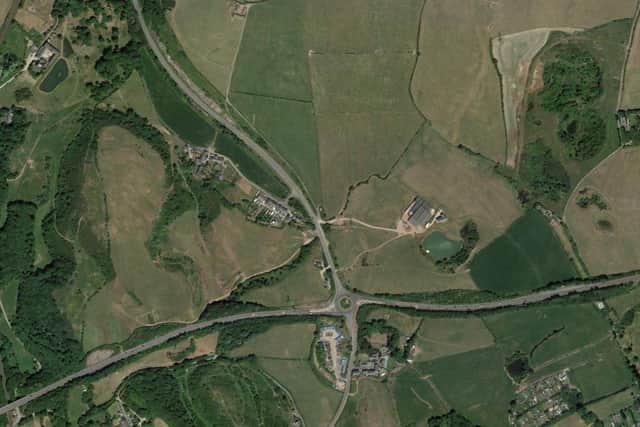 A Toyota Corolla and a Ford collided on the A595 Askam Road, Dalton-in-Furness (Credit: Google)