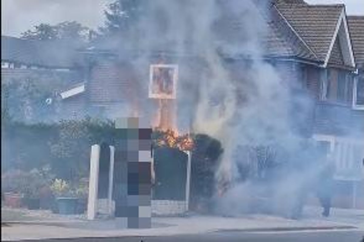 Video shows Penwortham garden going up in flames after accident - this is what caused it
